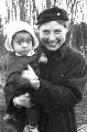 Roelofke Roseberg daughter of Anne Klazes Rosenberg and Taetske Johannes Haga. Roelofke deliverd groceries at Kampong Wyldemerk by push bike.This photo is taken at the kampong around 1950