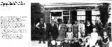 In front of the grocery shop of Hendrikus Hiemstra in Gaastmeer from left to right back row:Hendrikus Hiemstra,Marten Terpstra,Beeuw Hiemstra (sister of Hendrikus),Catharina Hiemstra (sister of Hendrikus),Elske Terpstra,Aukje Oostings,Djoeke van der Goot,Murk Viersma and Pieter van der Goot.Middle row:Jantje Douma,Geertje Reinstra,Elizabeth Viersma,Jel de Groot,unknown.Boys on the front row:Yep Dijkstra,Hielke Wildschut,Atte Reinstra,Pieter Hoogterp and Ane de Vries.