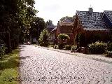 The house where Gerritje Hiemstra lived in her older days at Koudum.This house (second on the left) was enherited from Wouter Koopmans