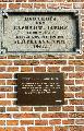 Gedenksteen aan de gevel Wipstrjitte 6 Bolsward,het geboortehuis van Gysbert Japicx Holkema