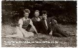 Tamme (Tom) Huites Luinenburg at the right and probably some unknown cousins of him.